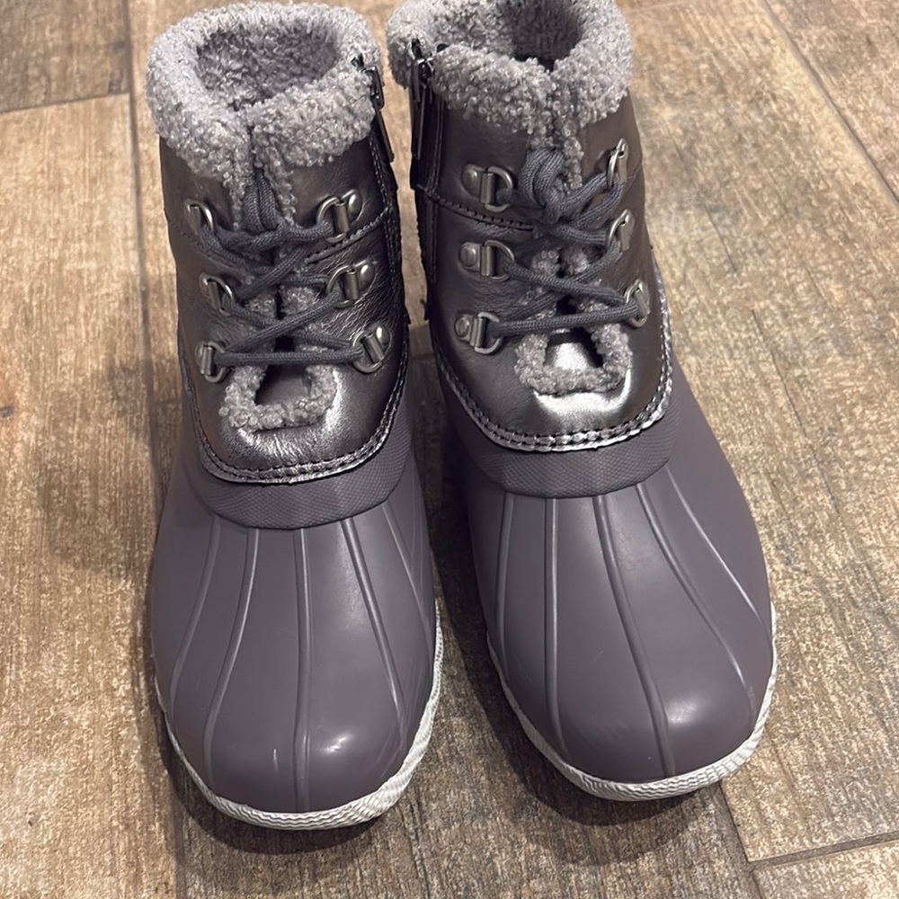 Ladies Sperry Gray Winter/Rain Boots - Picture 3 of 7